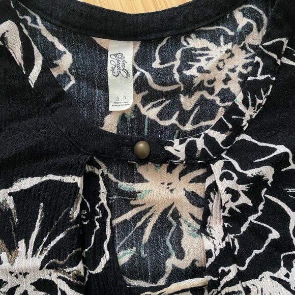 Free People Floral Swing Tunic S 💐 - Picture 2 of 4
